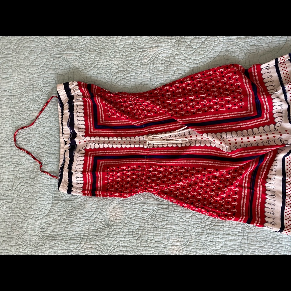 Sperry Red and White Nautical Maxi Dress - Picture 3 of 9